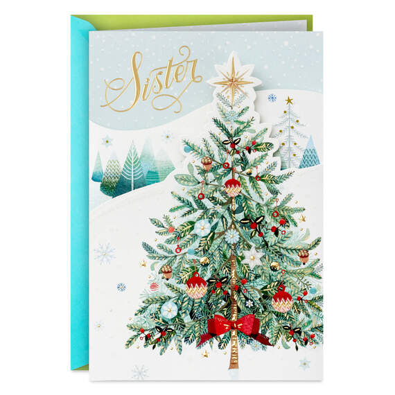 Happy Memories With You Christmas Card for Sister, , large image number 1