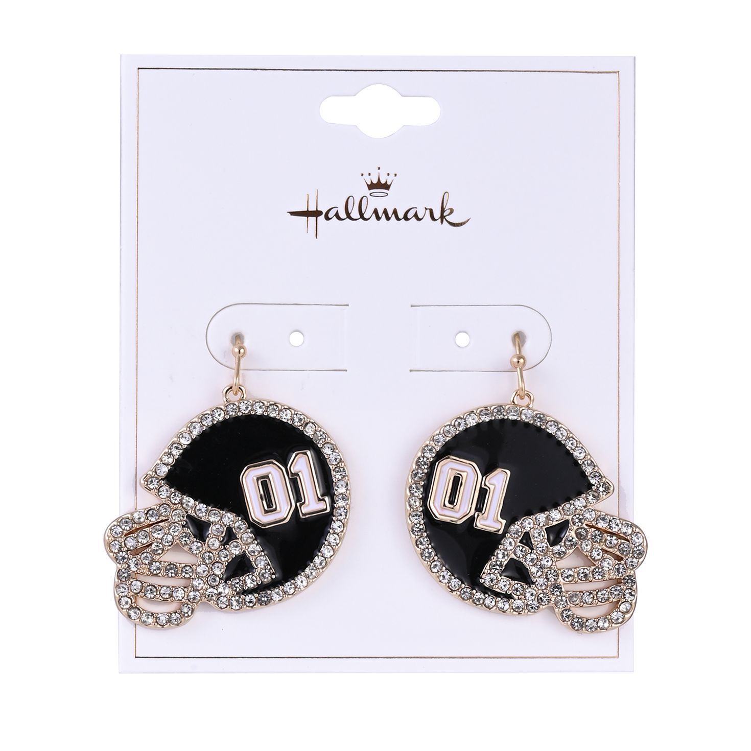 Game Day Football Helmet Earrings  image number 4