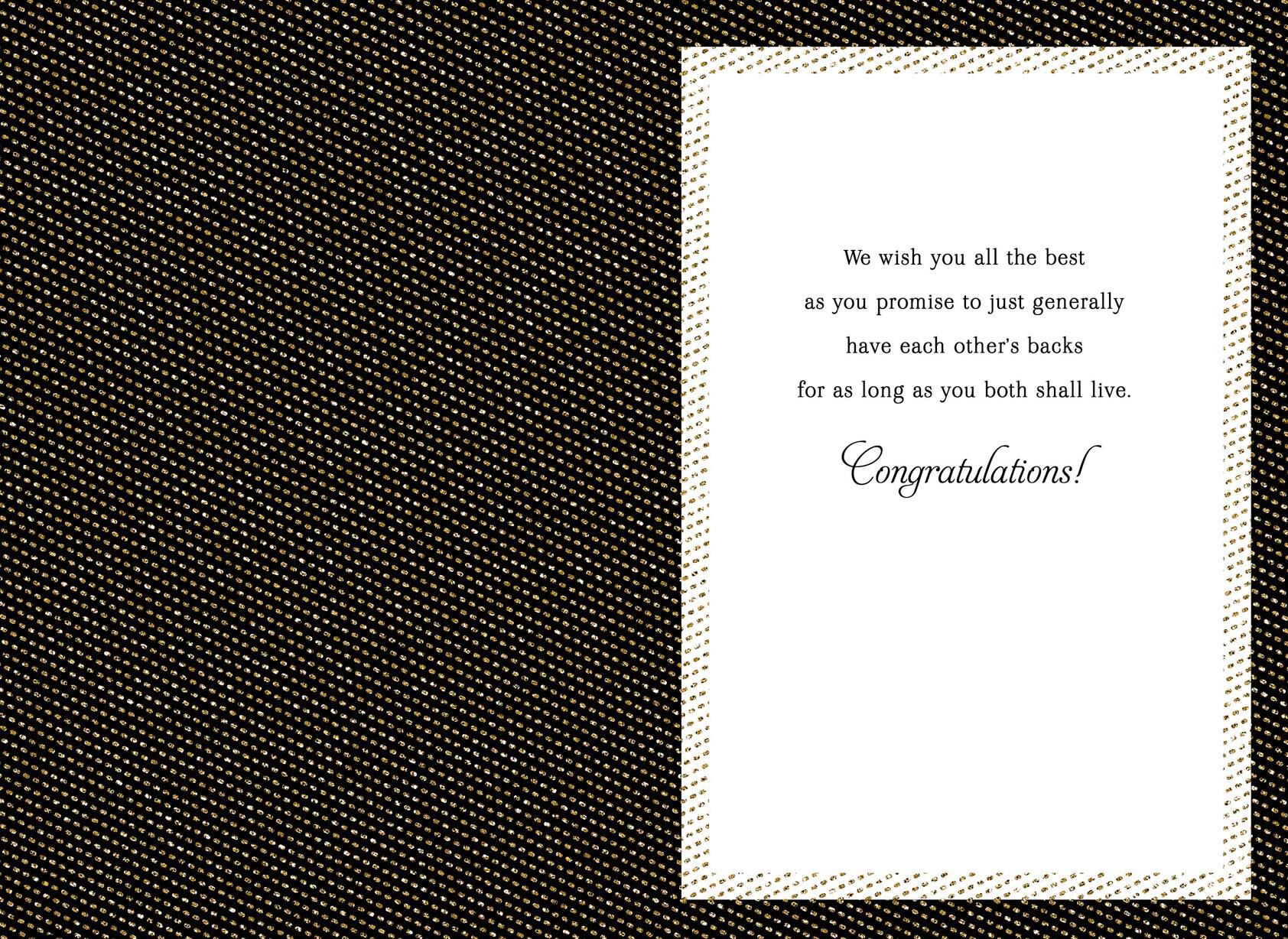 All the Best Wedding Card