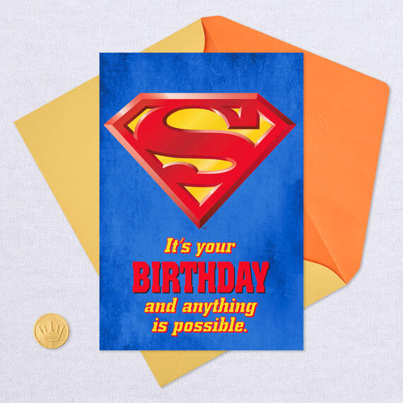 DC Comics™ Superman™ Anything Is Possible Birthday Card, , large image number 5