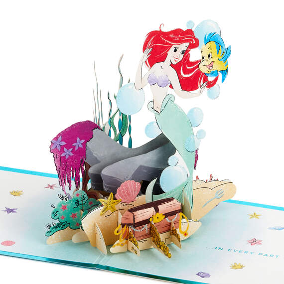 Disney The Little Mermaid Wishing You Happiness 3D Pop-Up Card