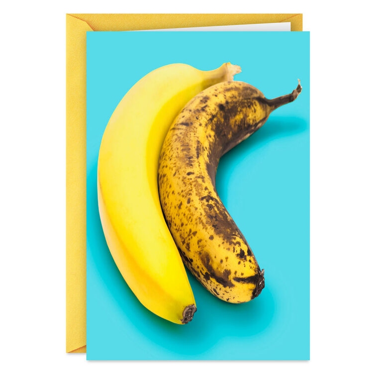 Aging Only Matters to a Banana Funny Birthday Card