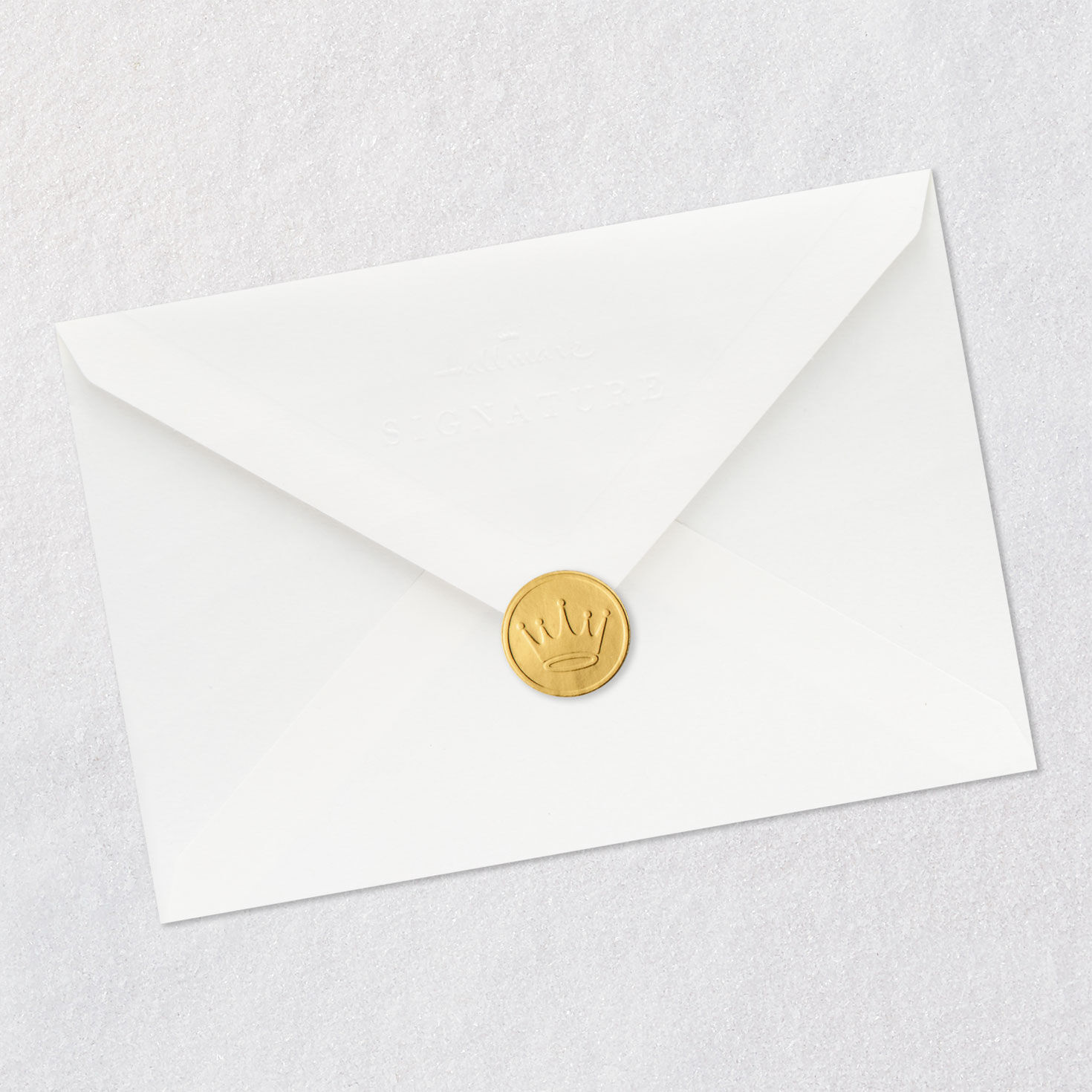 Quilled Flowers Wedding Cake Card Envelope Back with Seal image number 8