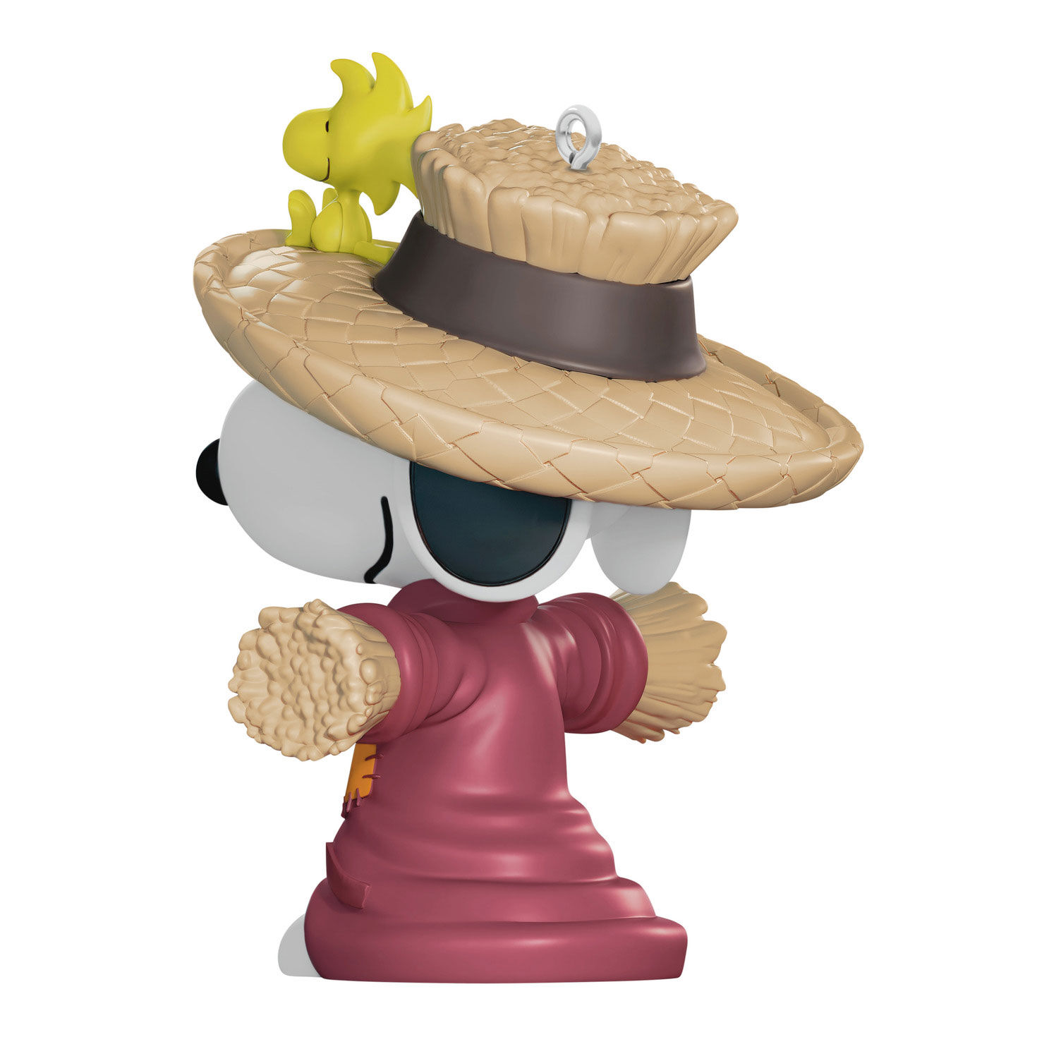 Snoopy as Scarecrow Keepsake Ornament Back image number 4