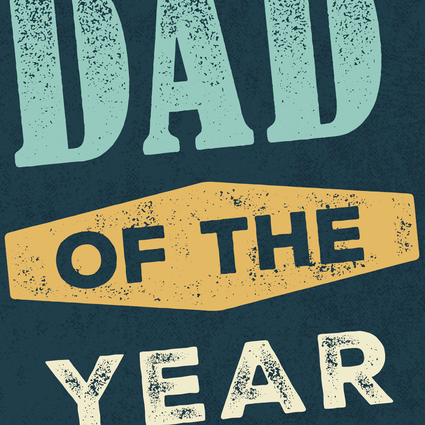 Dad of the Year Lettering 99-cent Father's Day Card Card Front Detail image number 4