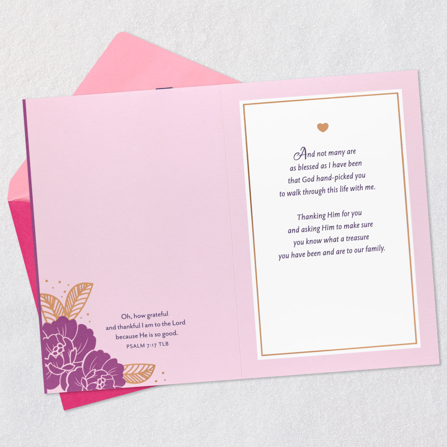 Mother and Child on Beach Mom Mother's Day Card open card with envelope image number 4