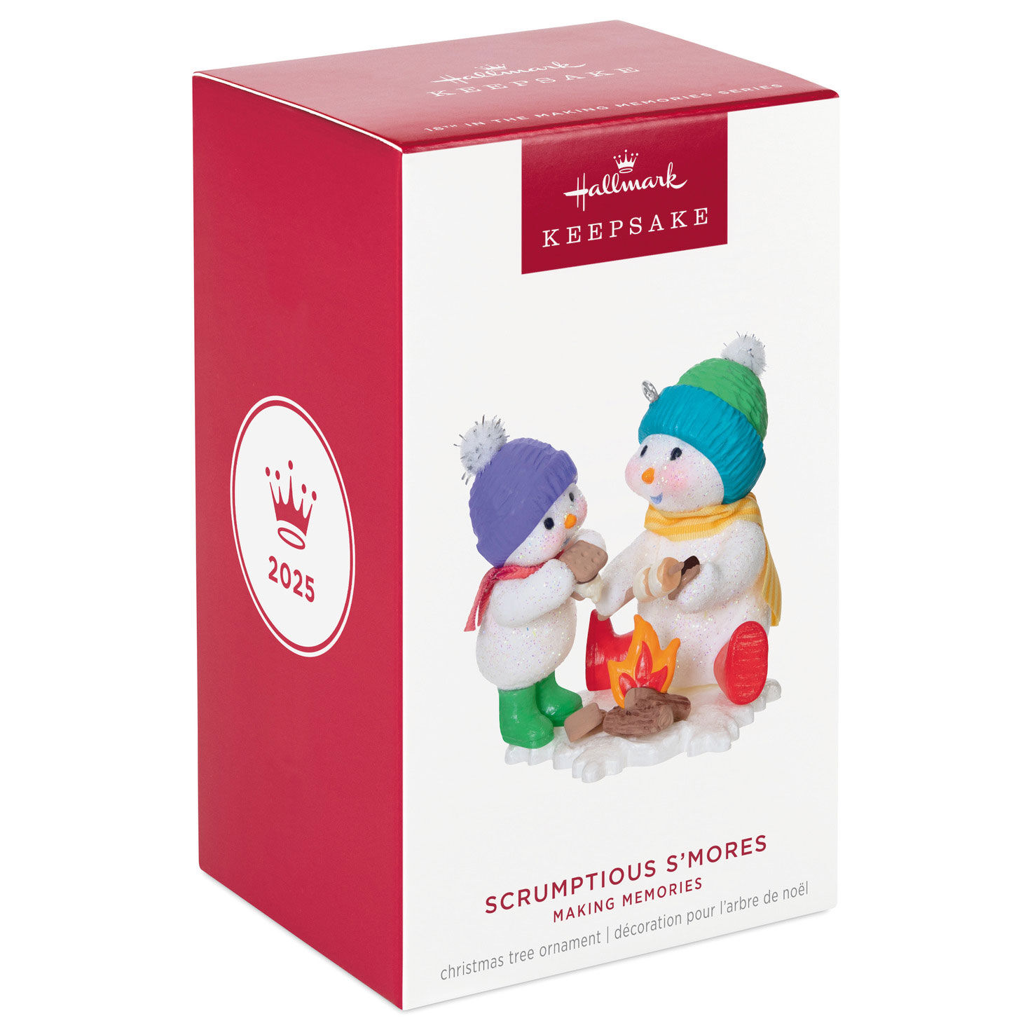 Snowmen Roasting Marshmallows Keepsake Ornament package front image number 7