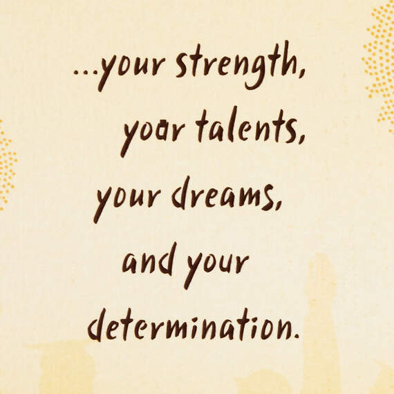 Your Talents and Determination College Graduation Card, , large image number 2