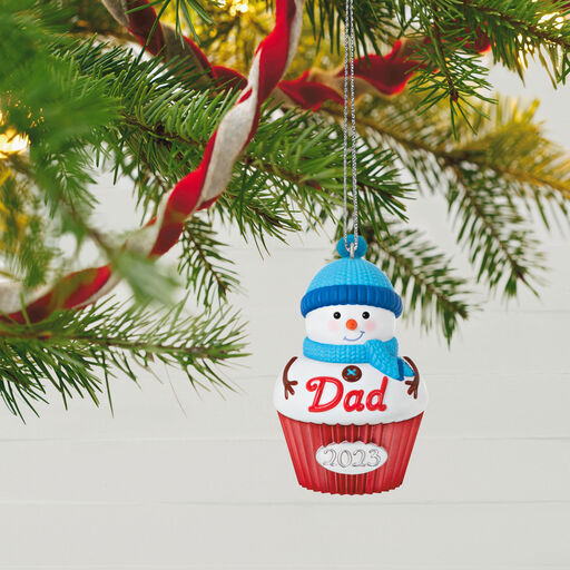 Dad Cupcake 2023 Ornament, 