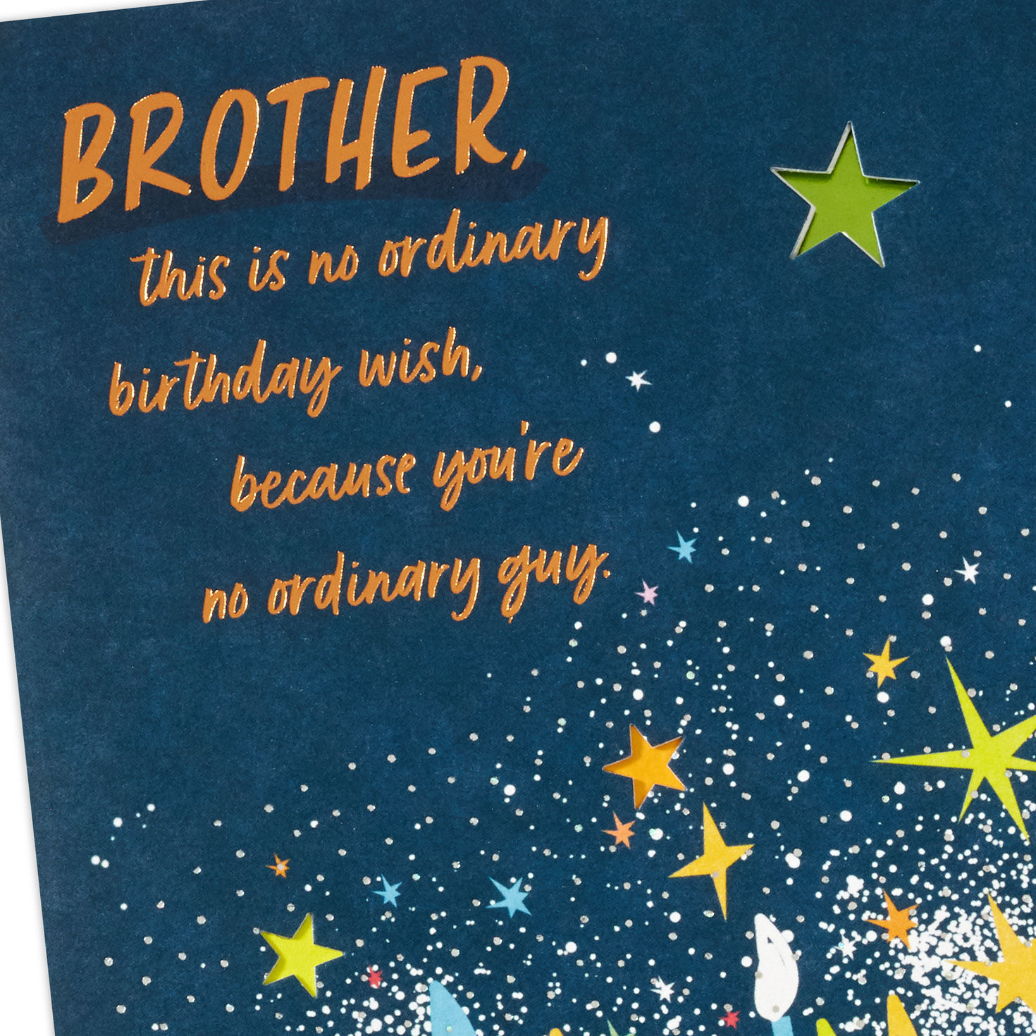 Wishes for a Bighearted Brother Birthday Card from Sister, , large image number 5