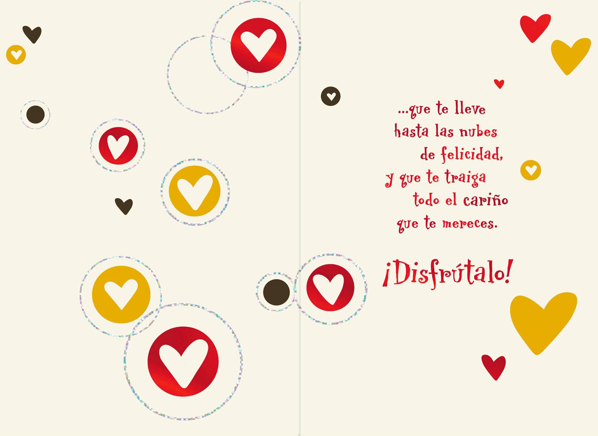 Joyful Hearts Spanish-Language Valentine's Day Card