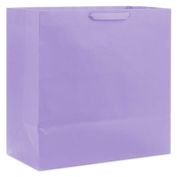 15" Lavender Extra-Deep Gift Bag, Lavender, large image number 6