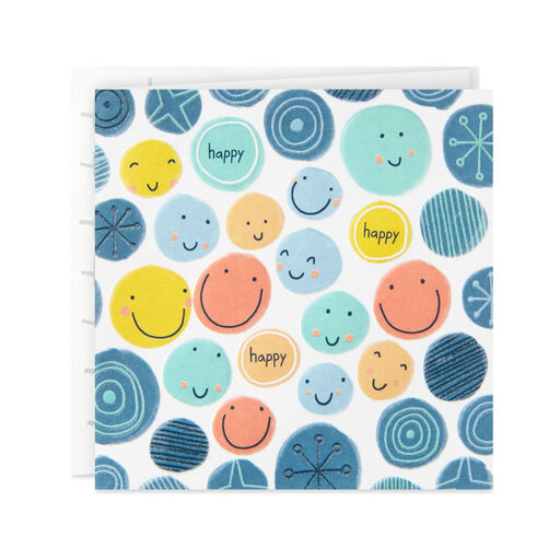 All-Day Happy Smiley Faces Birthday Card, 