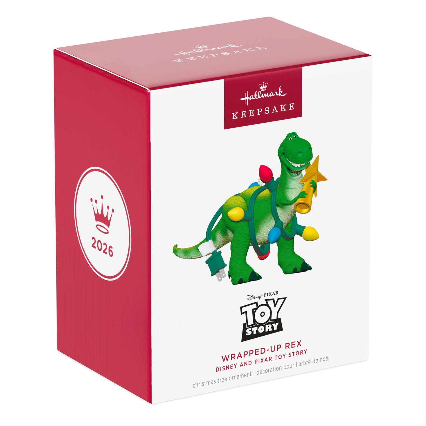 Toy Story Dinosaur in Christmas Lights Ornament Package Front image number 7