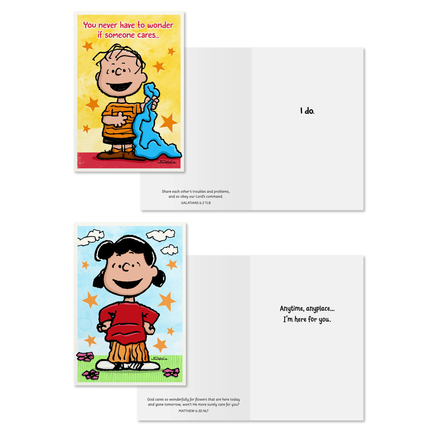 Peanuts DaySpring Care and Concern Cards Assortment Card Front with Sentiment image number 4