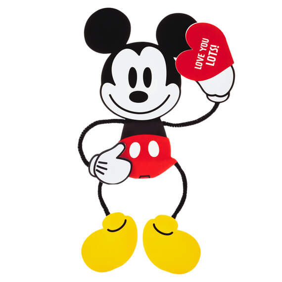 Disney Mickey Mouse Hugger Valentine's Day Card, , large image number 6