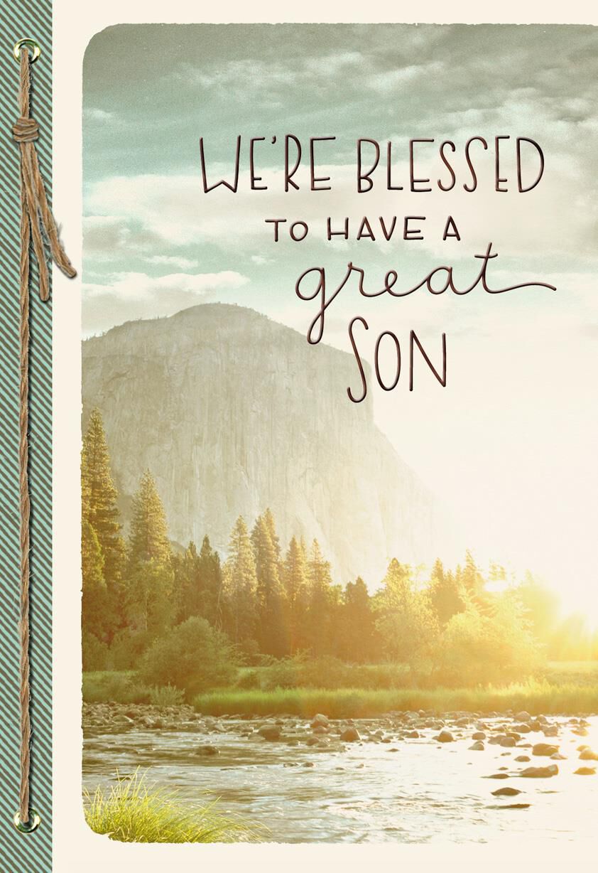 We're Blessed Birthday Card for Son from Parents