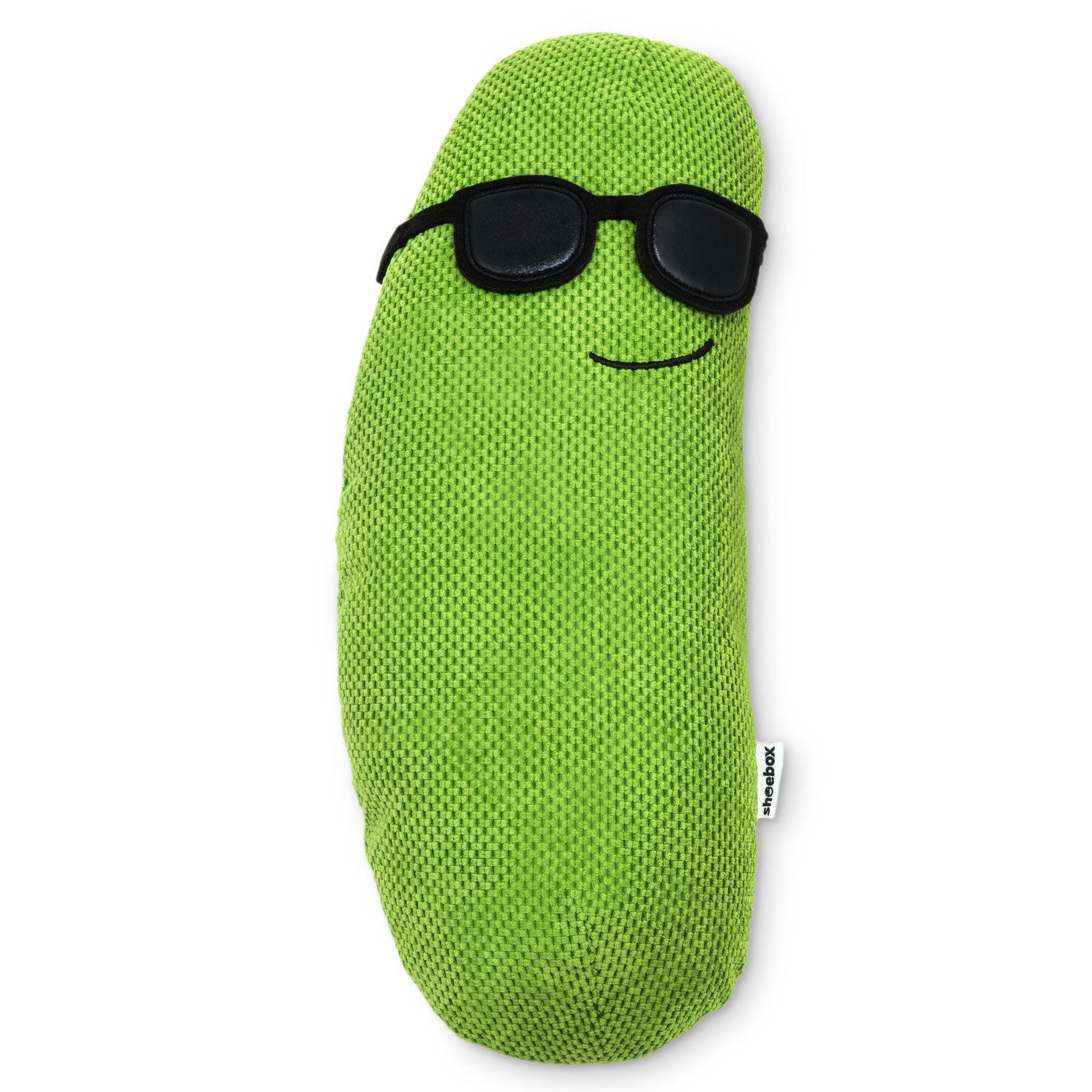 Dill Pickle in Sunglasses Shaped Pillow