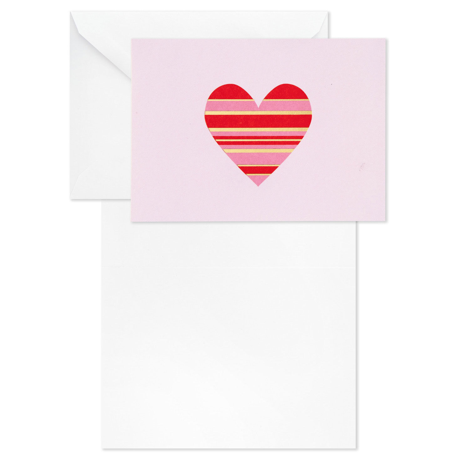 Hearts Aplenty Assorted Blank Note Cards card front with open card and envelope image number 7