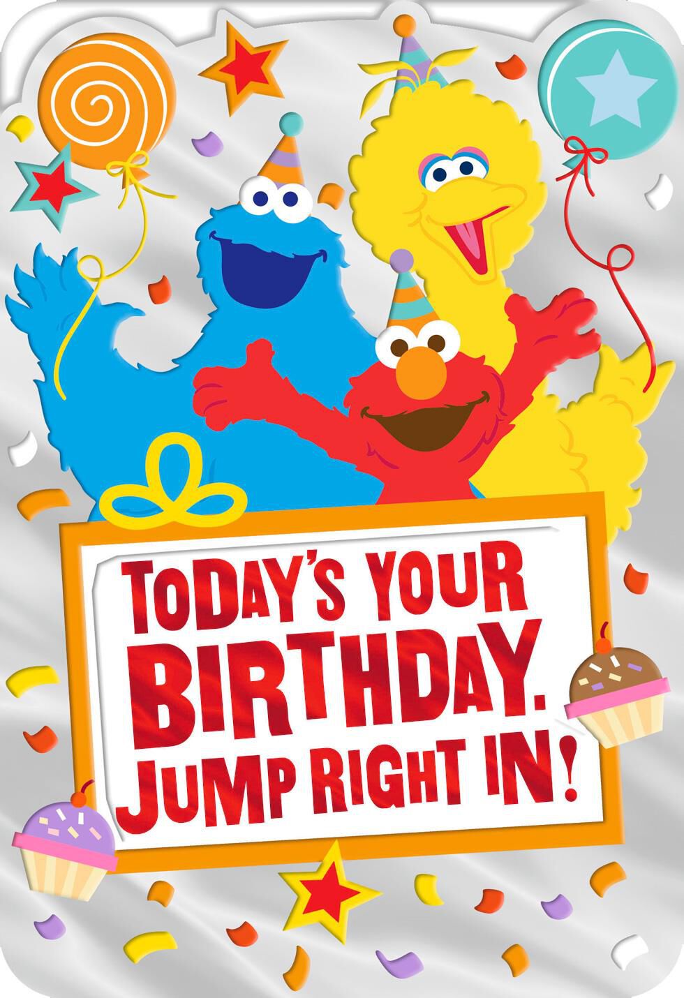 Sesame Street® Elmo, Big Bird and Cookie Monster Birthday Card