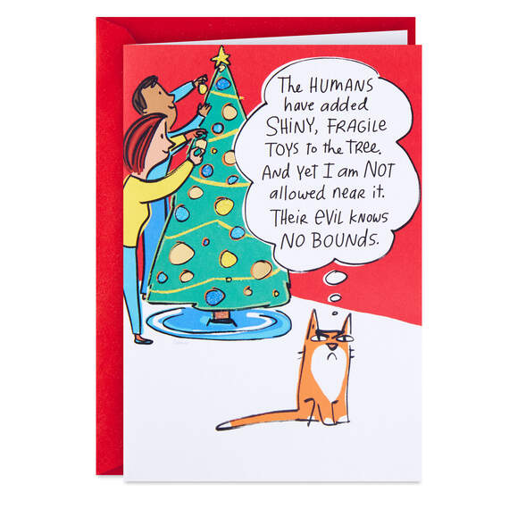 Holiday Joy With No Bounds Funny Christmas Card