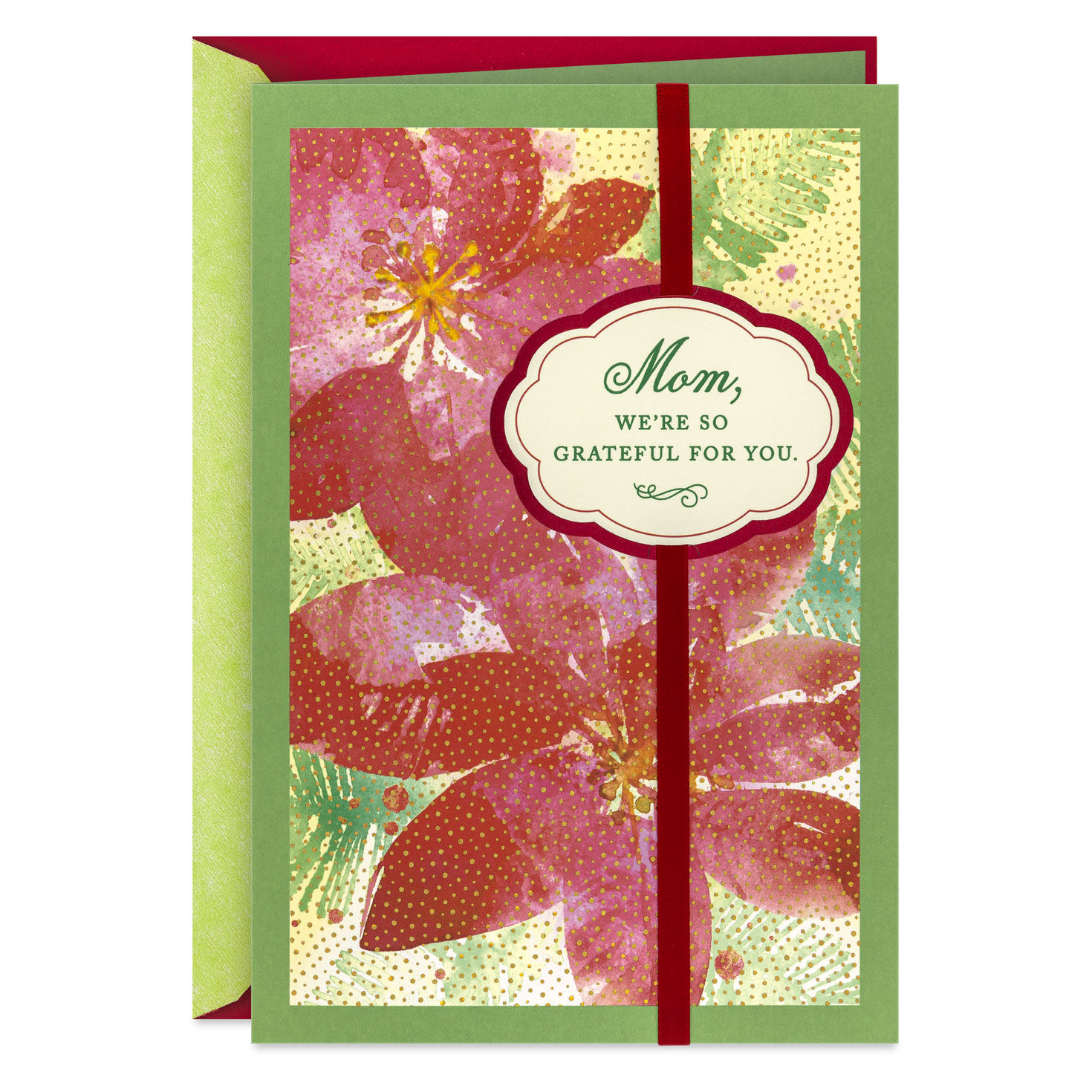 We're So Grateful for You Christmas Card for Mom From Us