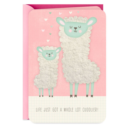 Cuddly and Fun New Baby Girl Card, 
