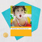 Toddler in Kiddie Pool Funny Birthday Card Card Front with Envelope and Gold Seal image number 5