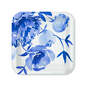 Blue Watercolor Floral Square Dinner Plates, Set of 8, , large image number 1
