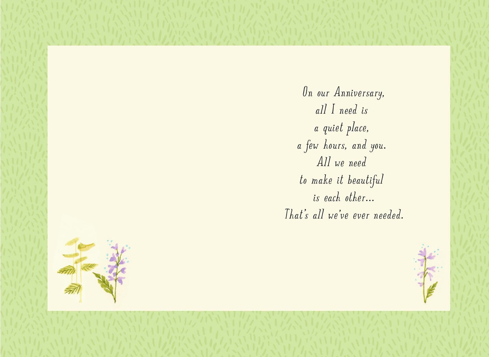Reading Couple Anniversary Card