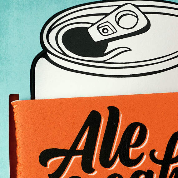 Ale Yeah Funny Birthday Card With Can Cooler, , large image number 4