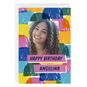 Colored Shapes Custom Birthday Card, , large image number 1