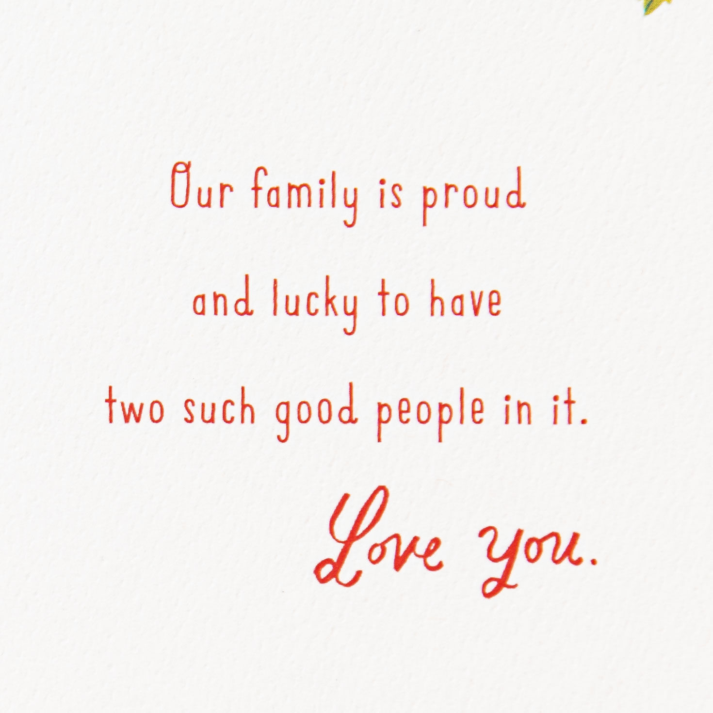 Cardinals and Wreath Daughter and Son-in-Law Christmas Card Sentiment image number 3