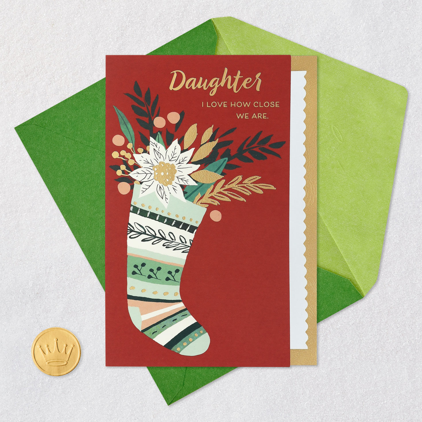 I Love How Close We Are Christmas Card for Daughter, , large image number 6