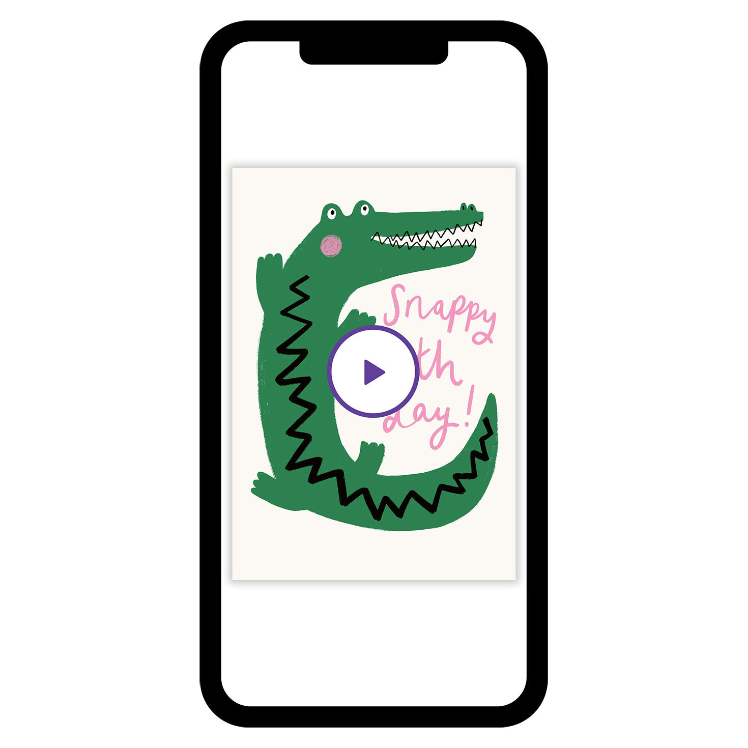 Snappy Crocodile Birthday eCard