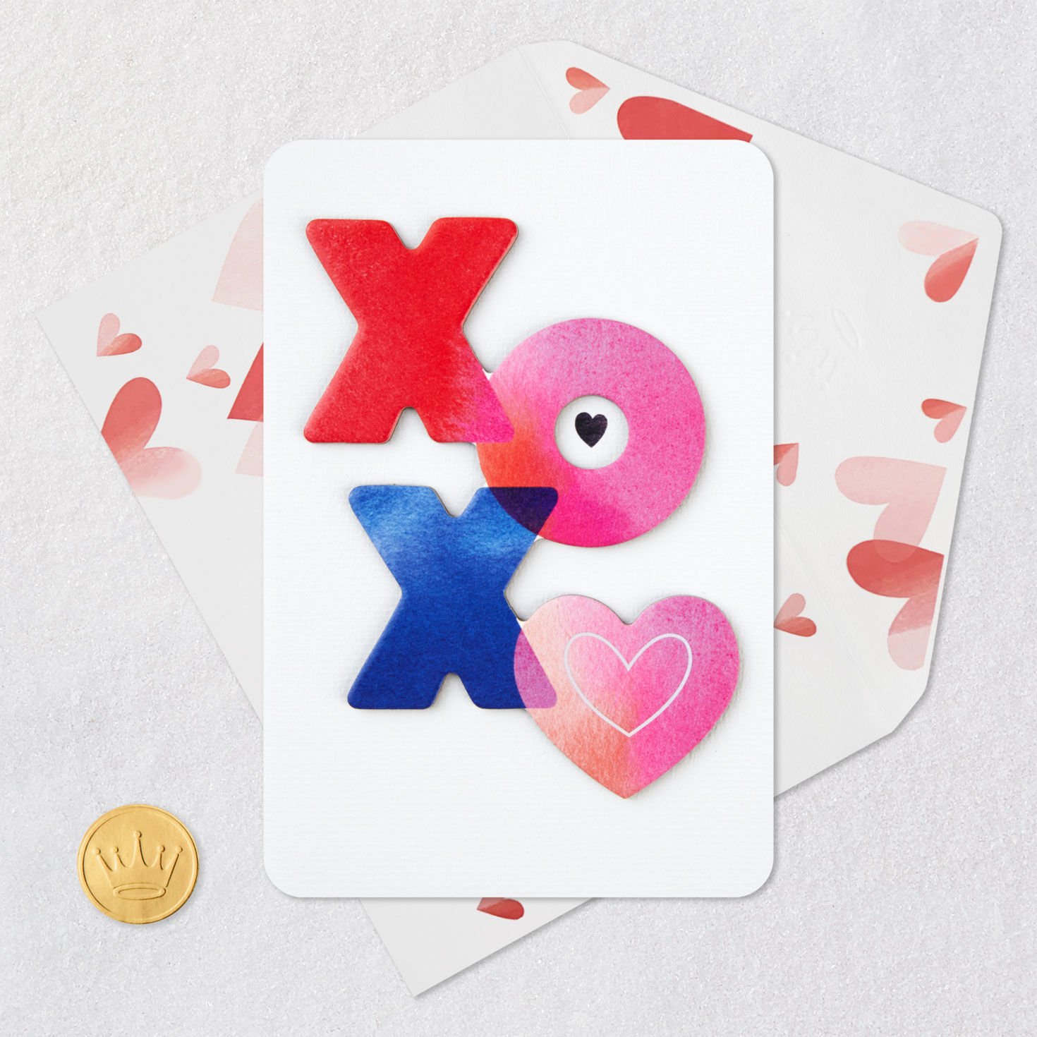 XOXO Love You So Much Romantic Valentine's Day Card, , large image number 5