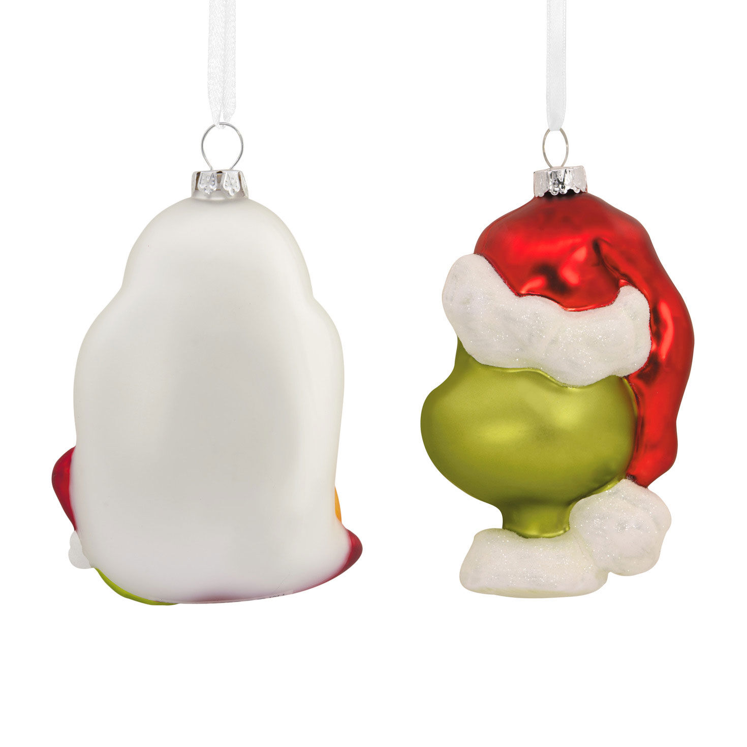 Two Grinch Christmas Ornaments Back image number 2