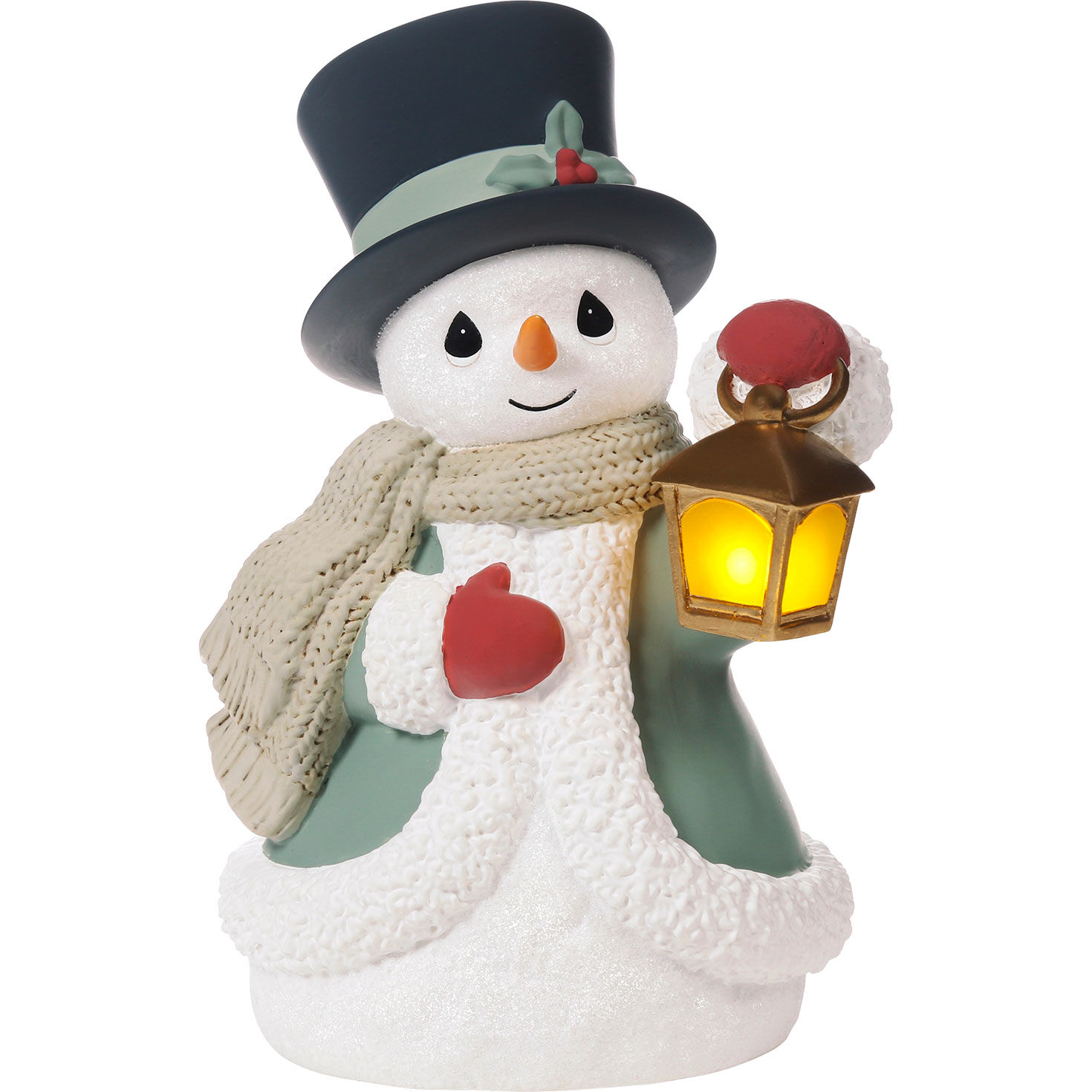 Precious Moments Let It Snow LED Musical Snowman Figurine, 6"