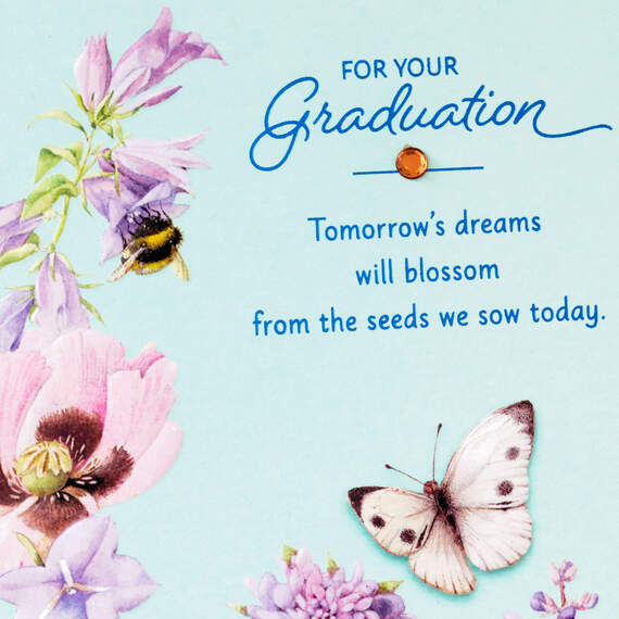 Marjolein Bastin Tomorrow's Dreams Will Blossom Graduation Card, , large image number 4