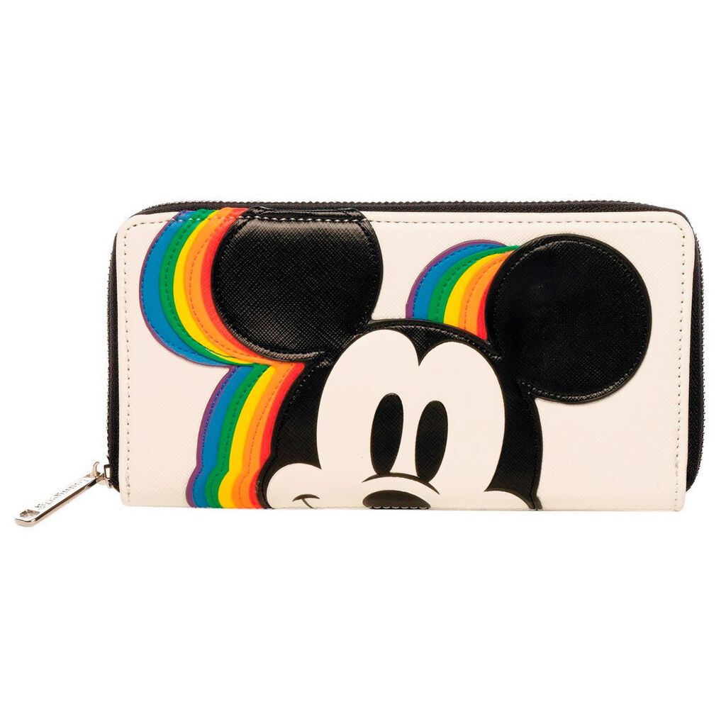 Loungefly Disney Mickey Mouse Rainbow Wallet Handbags