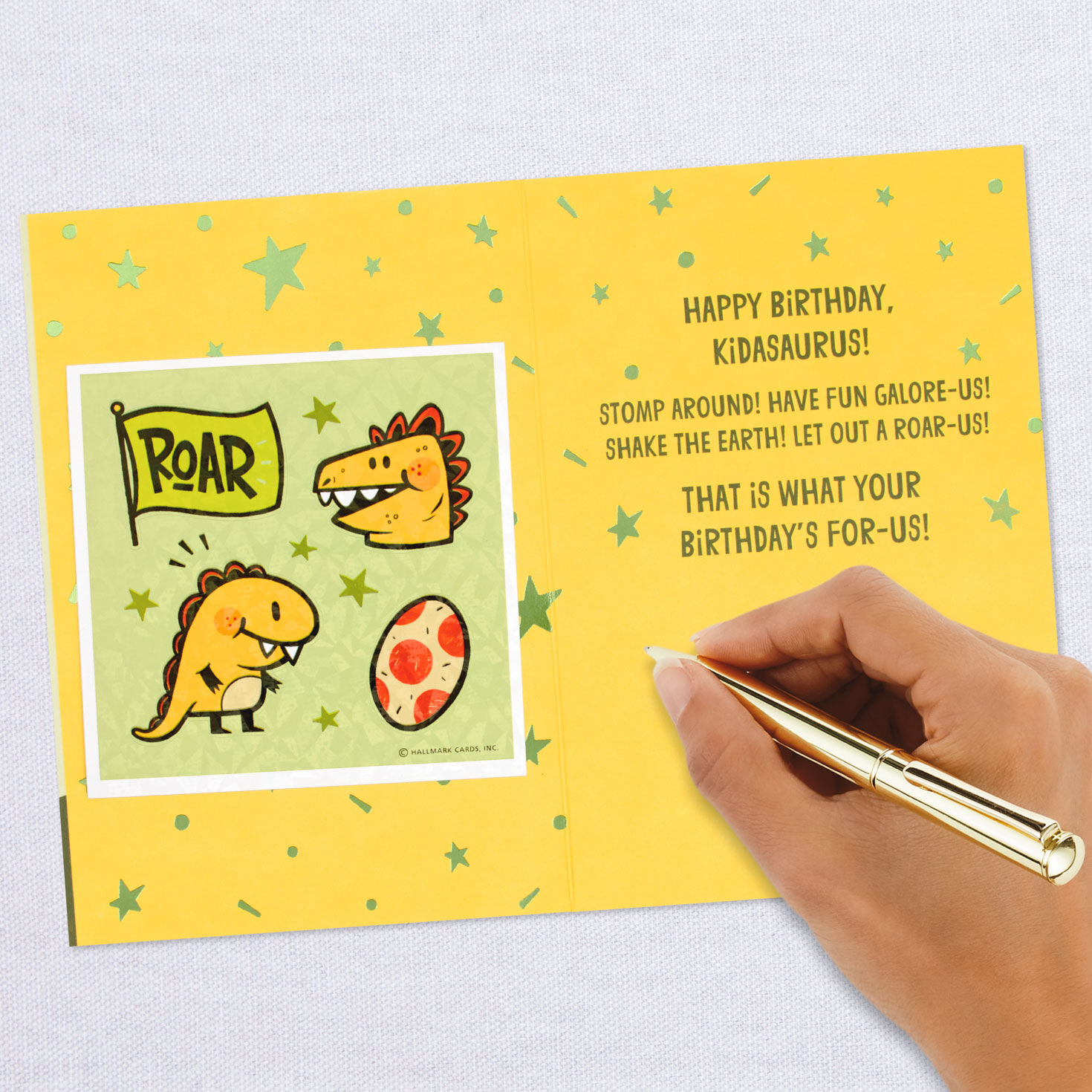 Party Like a Dinosaur Birthday Card With Stickers for only USD 3.99 | Hallmark