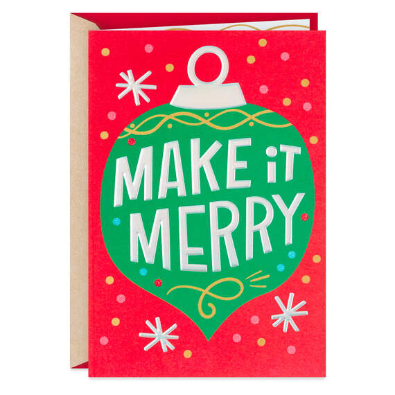 Make It Merry Christmas Card, , large image number 1