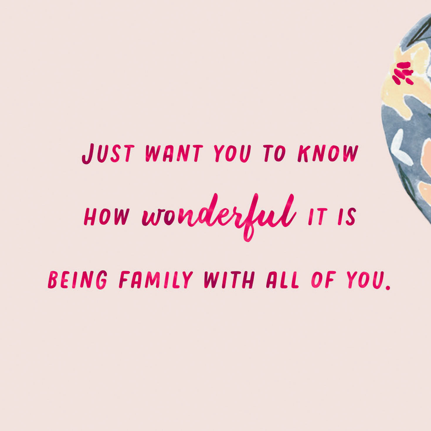 Painted Floral Eggs Easter Card for Daughter's Family Sentiment image number 2