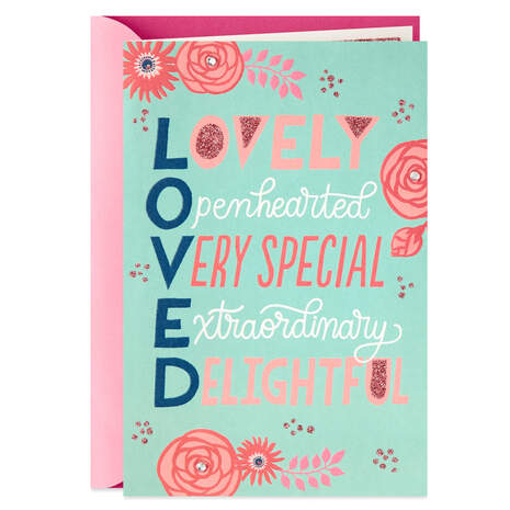 You Are Loved List of Compliments Mother's Day Card, , large