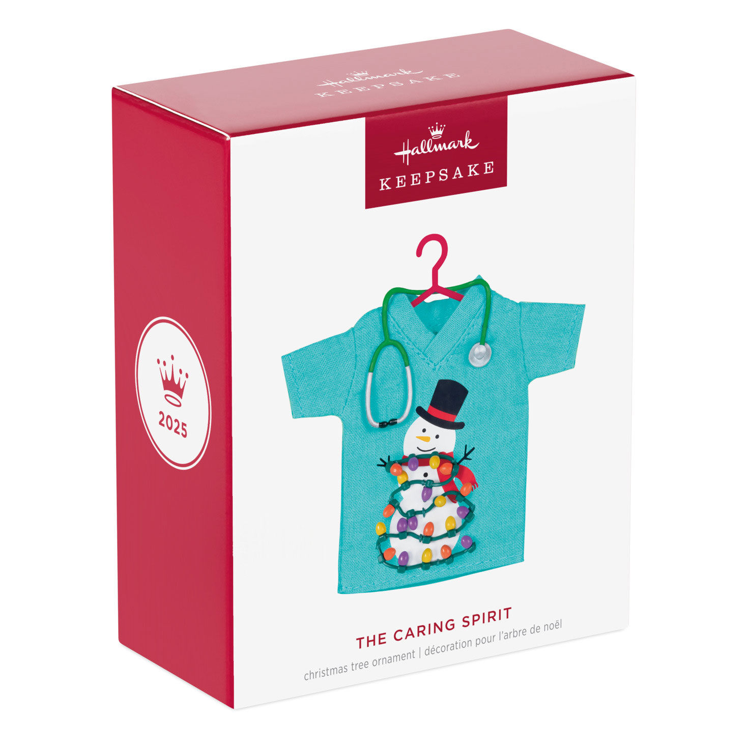 Medical Scrubs With Snowman Keepsake Ornament package front image number 7