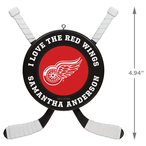 NHL Hockey Personalized Ornament, Detroit Red Wings®, , large image number 3