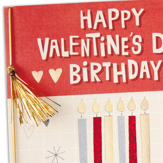Happy Valentine's Day Birthday Card, , large image number 4