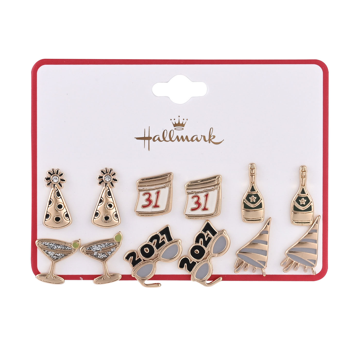 6-pair New Year's Eve Earring Set package front image number 4