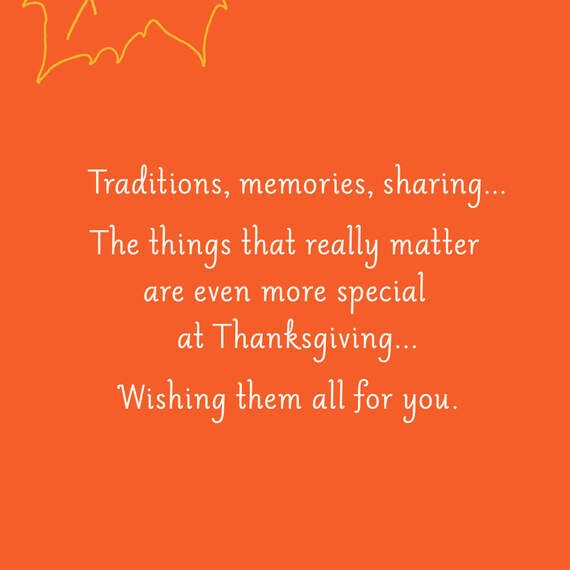 Traditions, Memories, Sharing Thanksgiving Card, , large image number 2