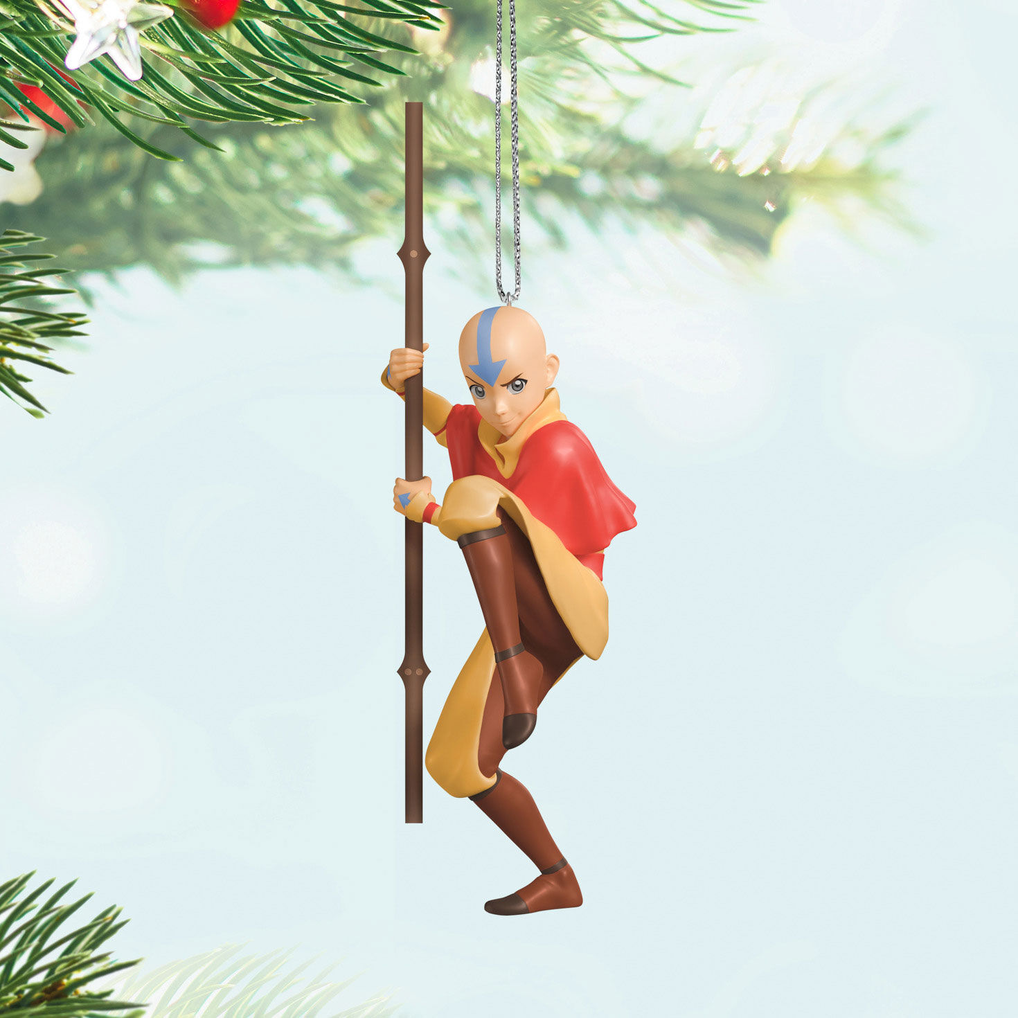 Avatar The Last Airbender Aang Keepsake Ornament Hanging on tree image number 2